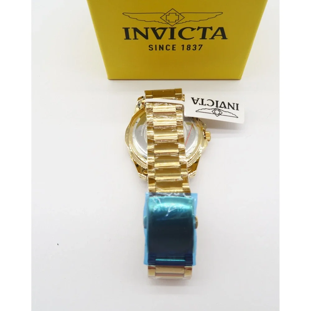 Invicta Diver Meridian Mens Watch 46mm Gold Tone Black Dial 69236  New